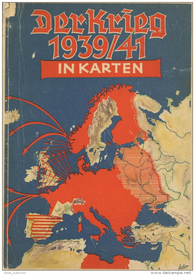 Buch WK II Der Krieg 1939/41 In Karten Knorr &amp; Hirth 95 Seiten II (Einband Beschädigt) - Unclassified