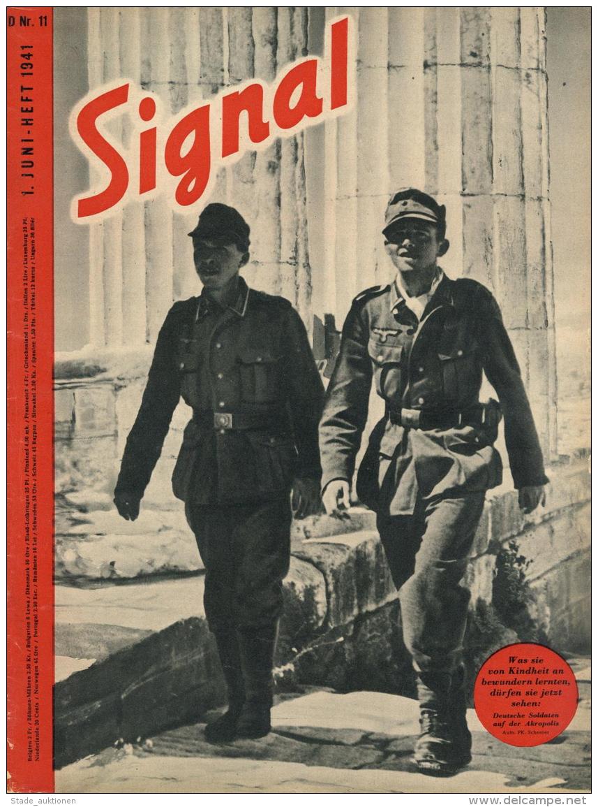 Buch WK II Zeitschrift Signal 1941 Juni Heft Nr. 11 Deutscher Verlag 47 Seiten Sehr Viele Abbildungen I-II - Unclassified