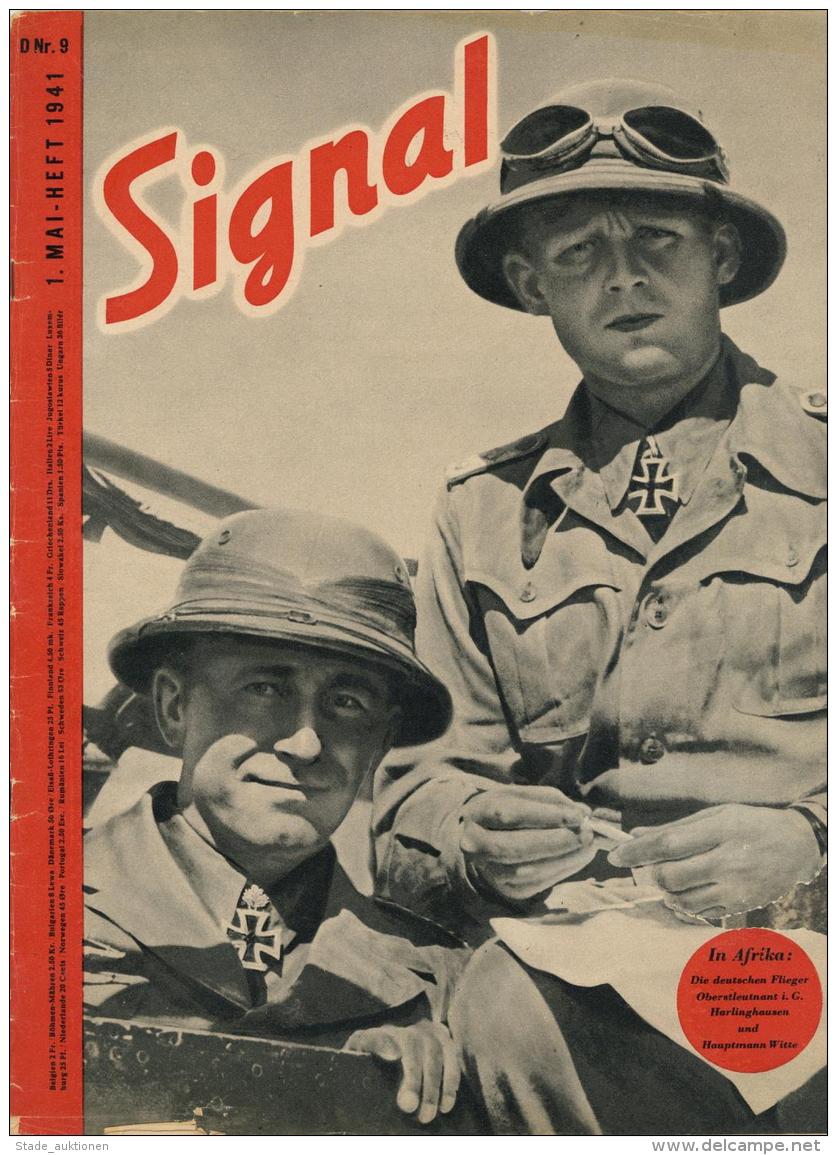 Buch WK II Zeitschrift Signal 1941 Mai Heft Nr. 9 Deutscher Verlag 47 Seiten Sehr Viele Abbildungen I-II - Unclassified