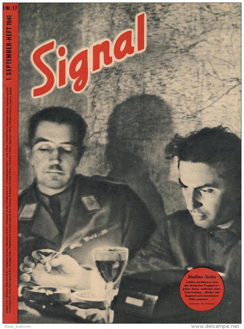 Buch WK II Zeitschrift Signal 1941 September Heft Nr. 17 Deutscher Verlag 47 Seiten Sehr Viele Abbildungen I-II - Unclassified