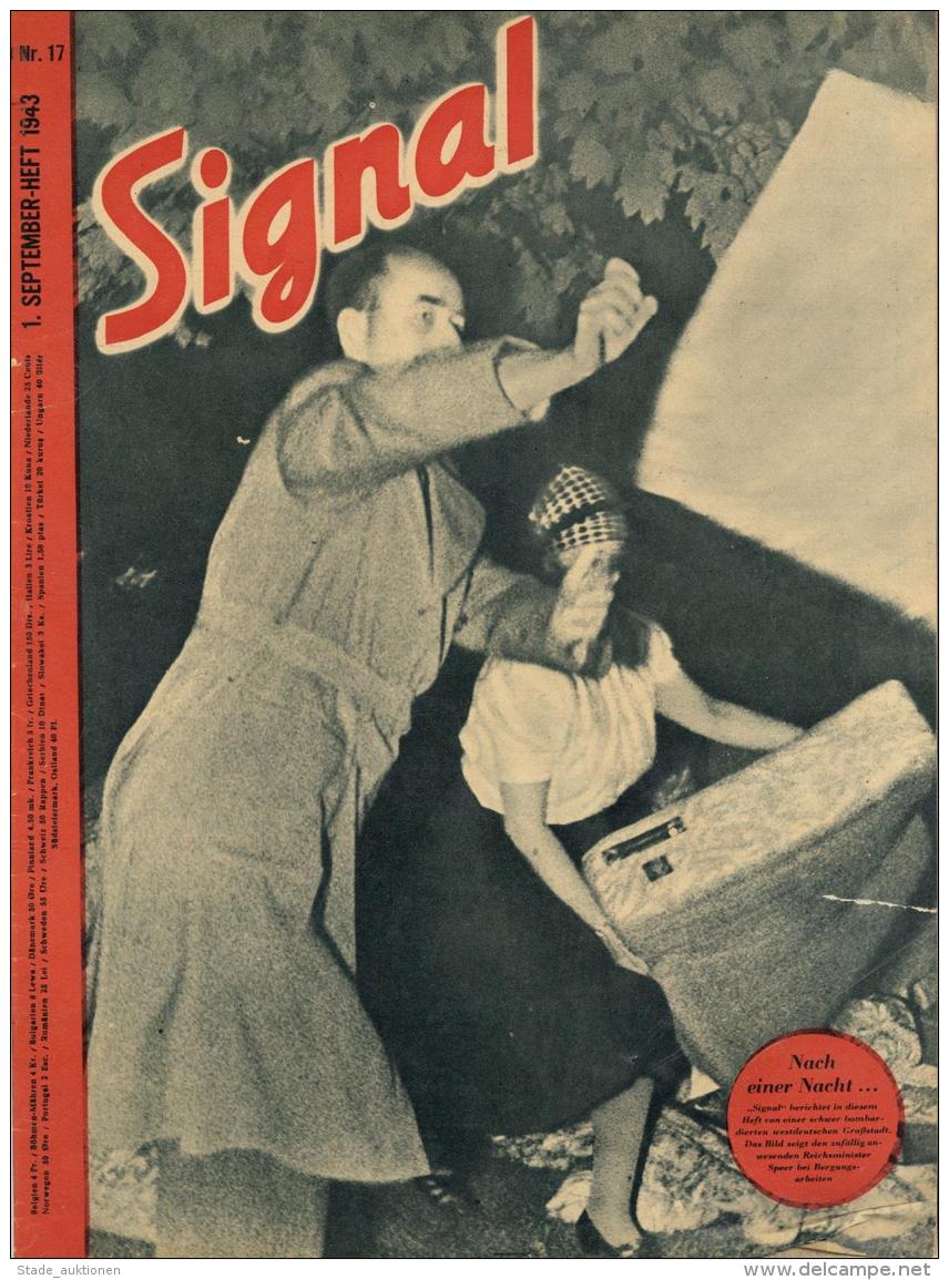 Buch WK II Zeitschrift Signal 1943 September Heft Nr. 17 Deutscher Verlag 39 Seiten Sehr Viele Abbildungen I-II - Unclassified