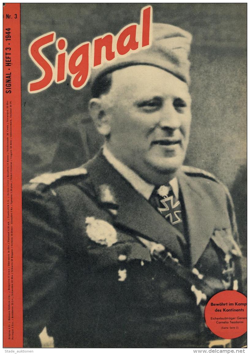 Buch WK II Zeitschrift Signal 1944 Heft Nr. 3 Deutscher Verlag 39 Seiten Sehr Viele Abbildungen I-II - Unclassified