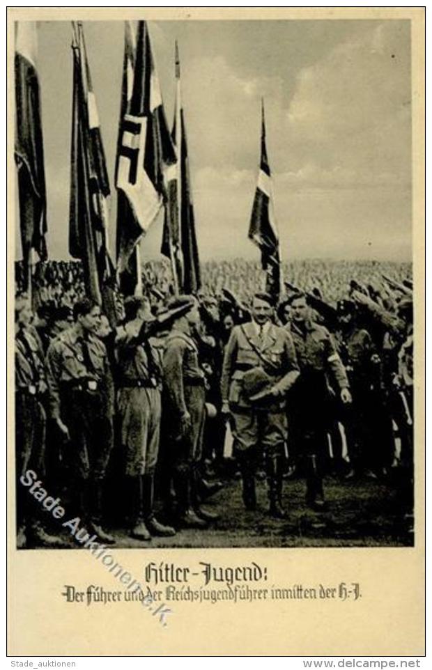 HJ Hitler Und Der Reichjugendführer Inmitten Der HJ WK II I-II - Unclassified