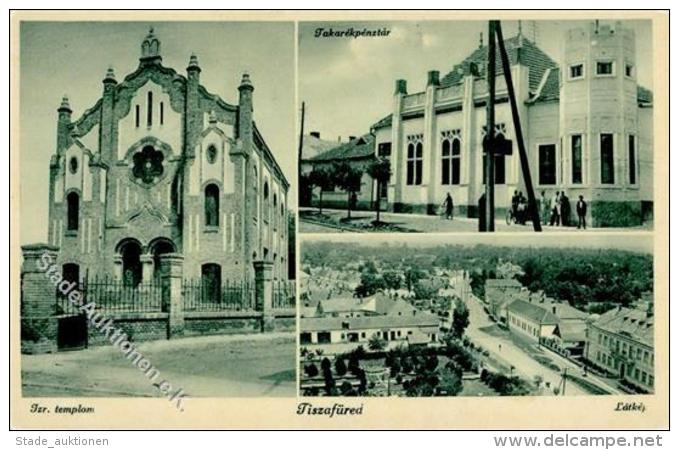 Synagoge Tiszafüred, Ungarn Ansichtskarte I-II Synagogue - Unclassified