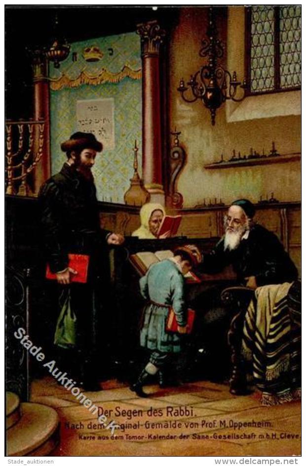 Judaika Der Segen Des Rabbi Sign. Oppenheim, M. Künstler-Karte I-II Judaisme - Jodendom