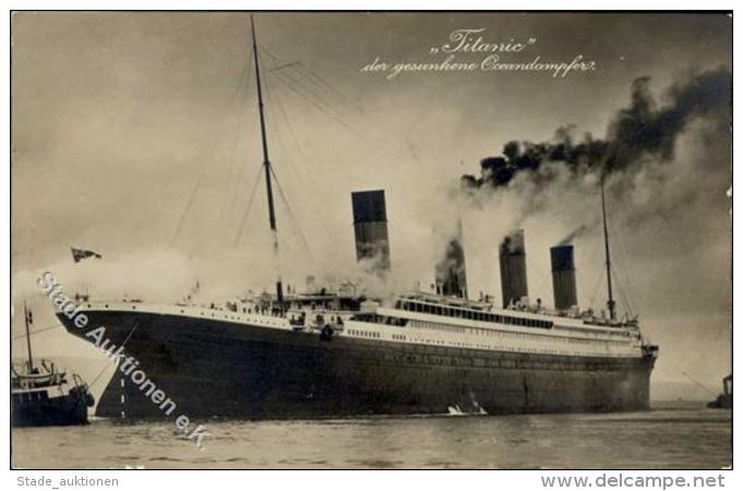 Schiff Ozeanliner Titanic Foto-Karte I-II Bateaux Bateaux Bateaux - Unclassified