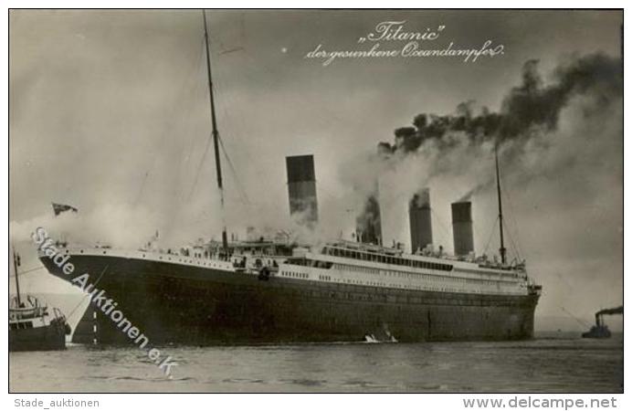 Schiff Ozeanliner Titanic Foto-Karte I-II Bateaux Bateaux Bateaux - Unclassified