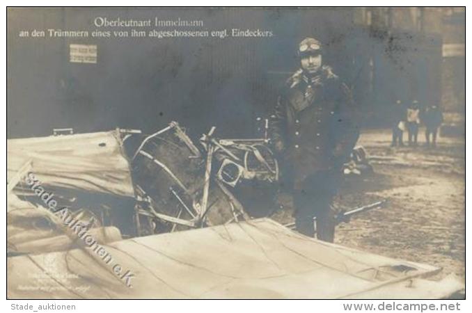 Sanke, Pilot 342 Oberleutnant Immelmann Foto AK I-II - Unclassified