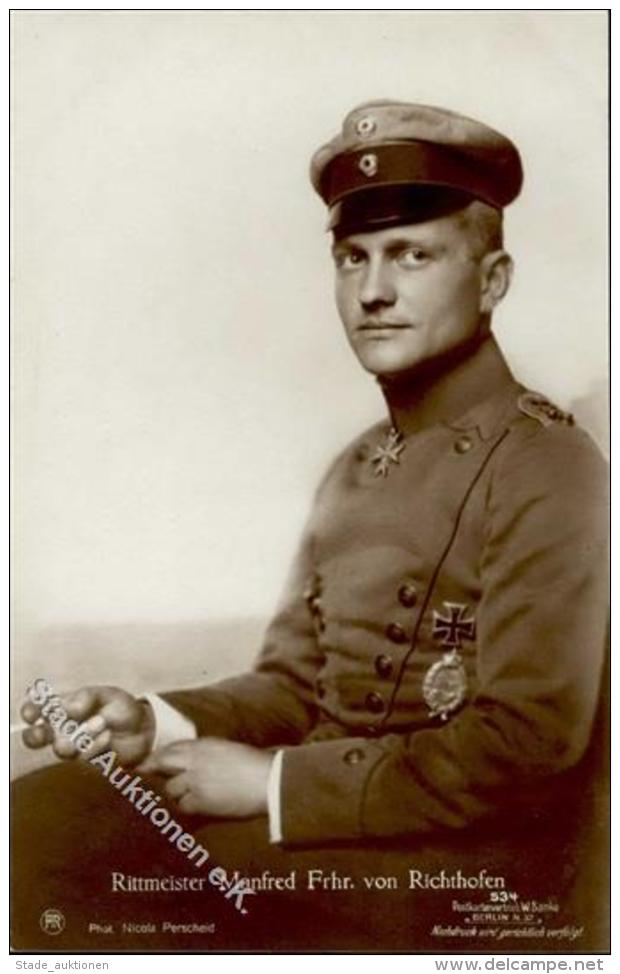 Sanke, Pilot 534 Richthofen Frhr. V. Rittmeister Foto AK I-II - Unclassified