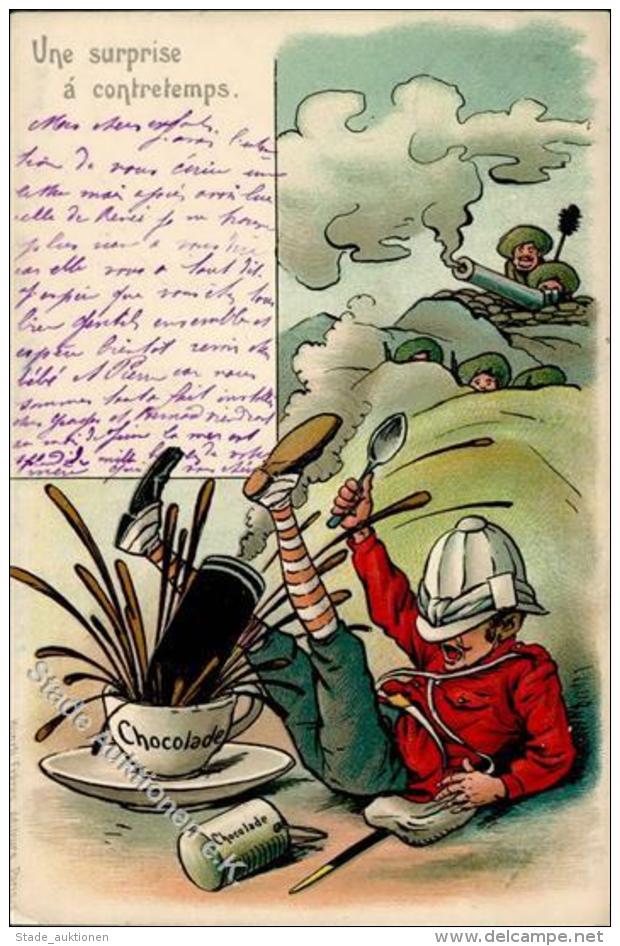 Buren Karikatur Schokolade  1900 I-II - Unclassified