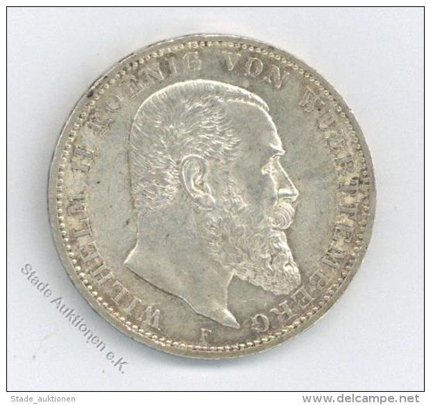 Geld Münzen 3 Mark Württemberg 1912 Erh. V2 Argent - Unclassified