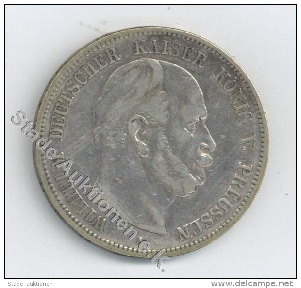 Geld Münzen 5 Mark Preussen 1876 Erh. S/SS Argent - Unclassified