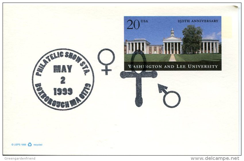 11402 U.s.a. Special Postmark 1999 Showing The Key Of Life, Crux Ansata, Egyptian Hieroglyphic,simbolo Egizio Della Vita - Egyptology