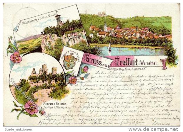 Vorläufer 1894 Gruss Aus TREFFURT,Werrathal", I-II" Montagnes - Unclassified