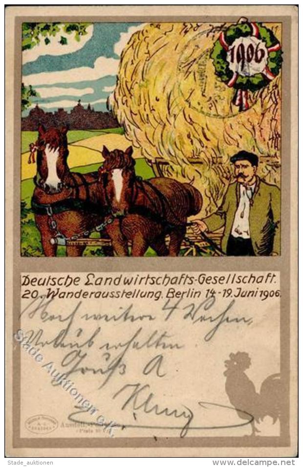 Landwirtschaft Wanderausstellung Berlin 1906 I-II Paysans - Unclassified