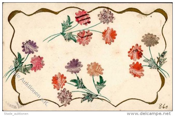 Briefmarken Collage Blumen  I-II - Unclassified