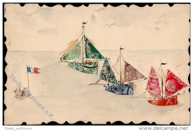 Briefmarken Collage Segelschiffe I-II - Unclassified
