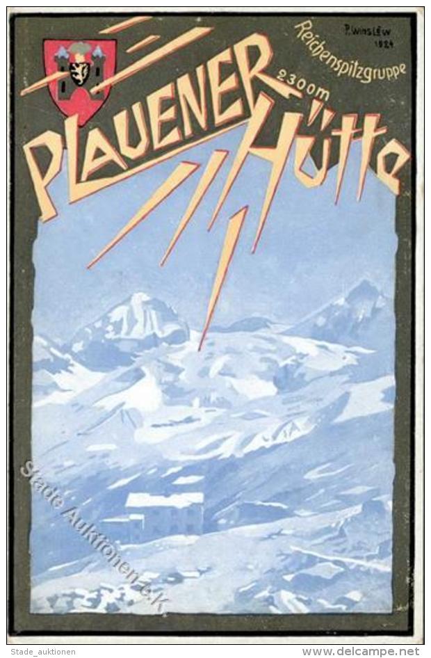 Berghütte Paulaner Hütte Reichenspitzgruppe Sign. Winslöw, P. Künstler-Karte I-II Cabane - Unclassified