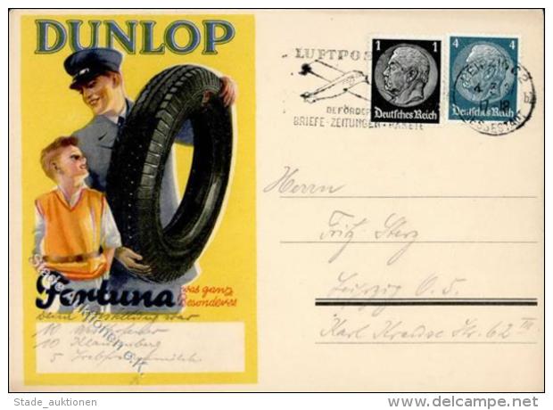 Werbung Auto Dunlop Fortina Reifen Werbe AK I-II Publicite - Unclassified