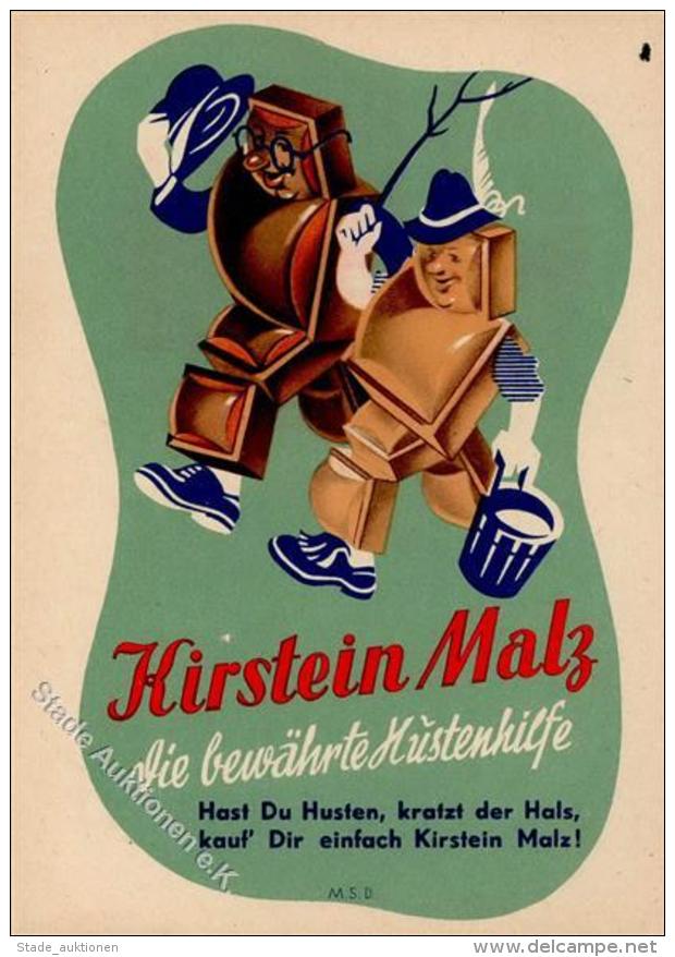 Werbung Kirstein Malz Werbe AK I-II Publicite - Unclassified