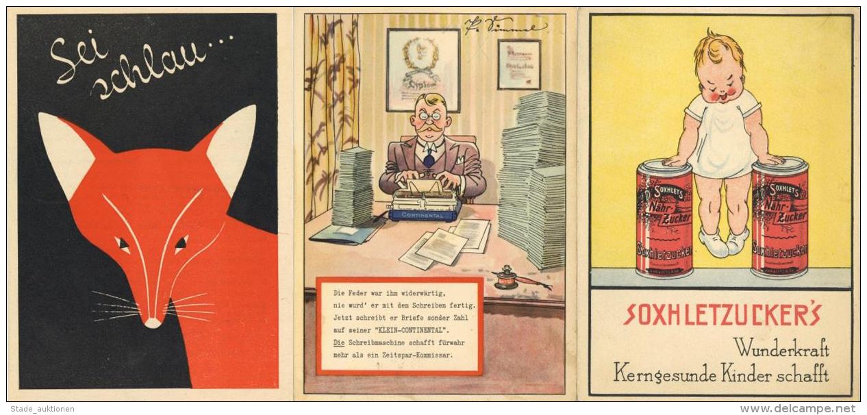 Werbung Partie Mit über 40 Ansichtskarten Meist Vor 1945 I-II Publicite - Unclassified
