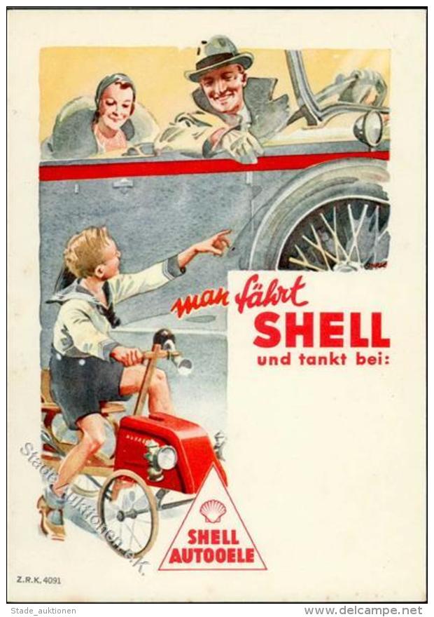 Werbung Shell Tanken Auto Kind  I-II Publicite - Unclassified