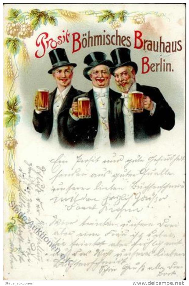 Bier Berlin (1000) Böhmisches Brauhaus Lithographie 1905 I-II Bière - Bierbeek