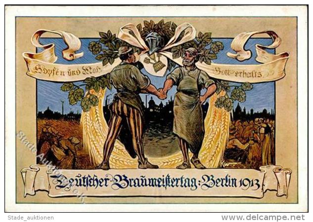 Bier Berlin (1000) Deutscher Braumeistertag  1913 I-II Bière - Bierbeek