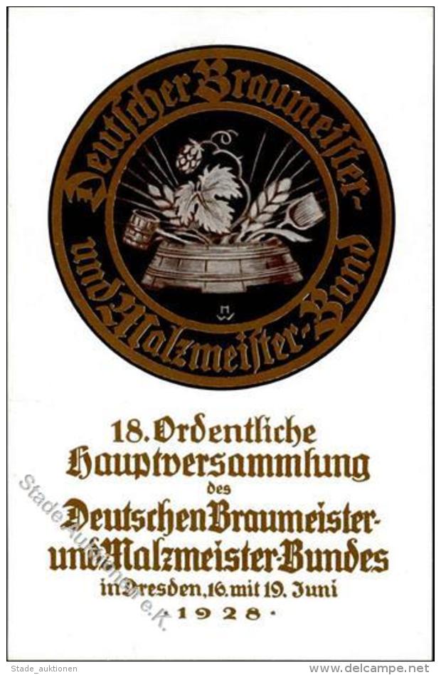 Bier Dresden Deutscher Braumeister Und Malzmeister Bund  I-II Bière - Bierbeek