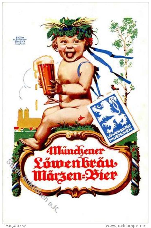 Bier München (8000) Märzen Bier Löwenbräu Sign. Suchodolski, Siegm. Künstlerkarte I-II Bi&egrav - Bierbeek