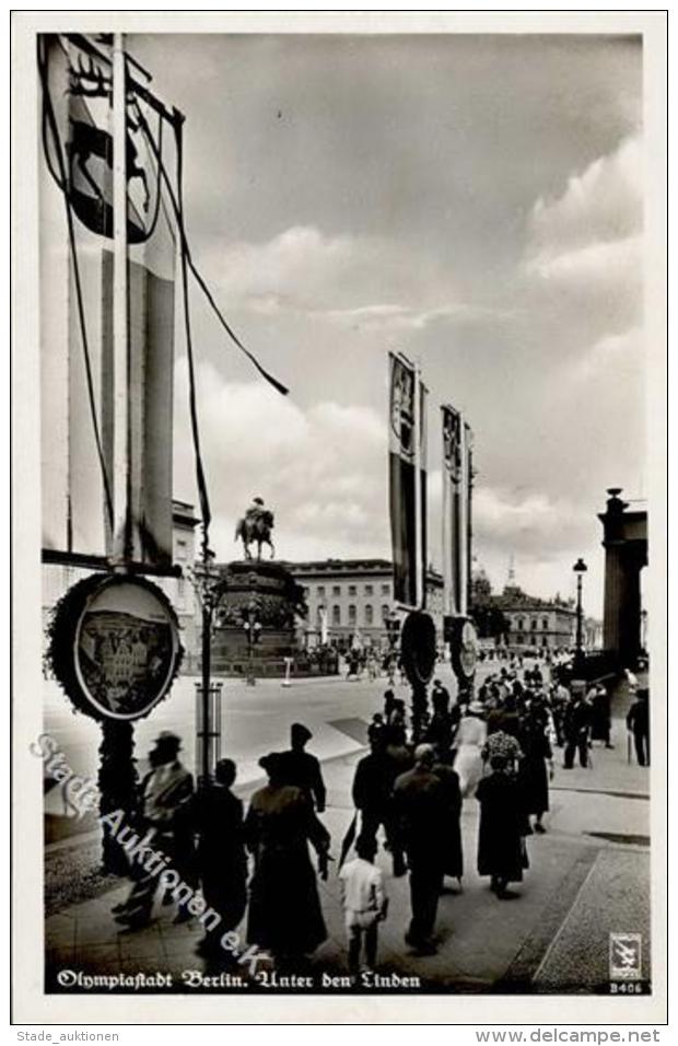 BERLIN OLYMPIA 1936 - Olympiastadt Berlin Unter Den Linden" (B 406), S-o, I" - Zonder Classificatie