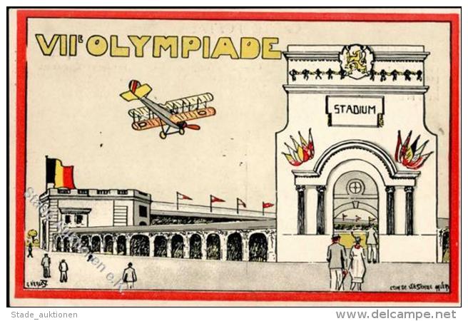 PARIS VII OLYMPIADE 1920 - Dekorative Künstlerkarte Sign. Verely I R! - Unclassified
