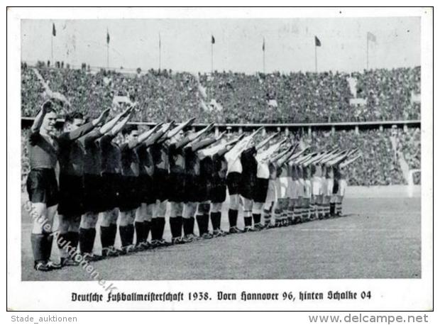 Fußballmannschaft Hannover 96 Schalke 04 Deutsche Meisterschaft 1938 I-II (fleckig) - Zonder Classificatie