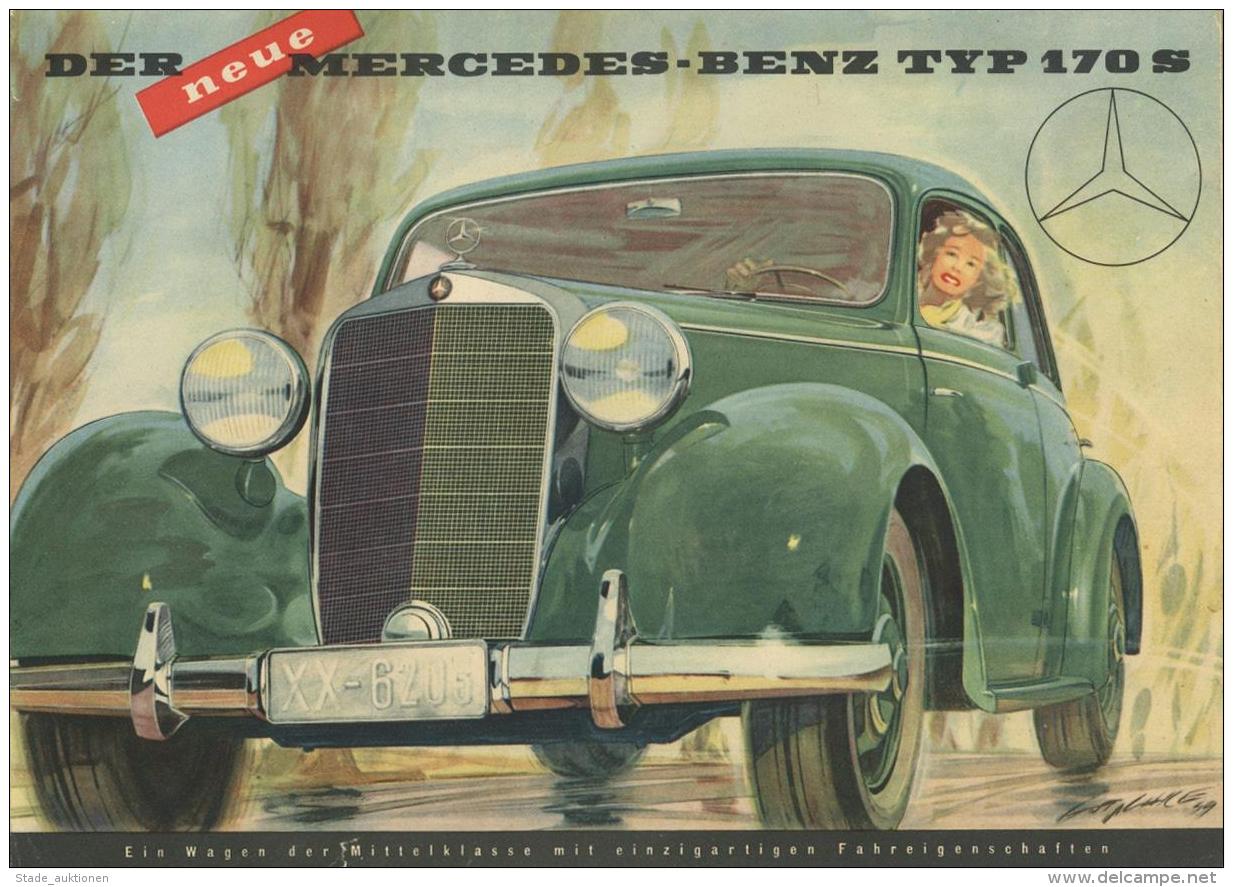 Auto Mercedes Benz Typ 170 S Werbebroschüre I-II - Unclassified