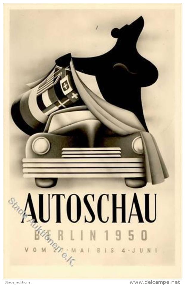 Automobilausstellung Berlin (1000) Autoschau 1950  Foto AK I-II - Unclassified