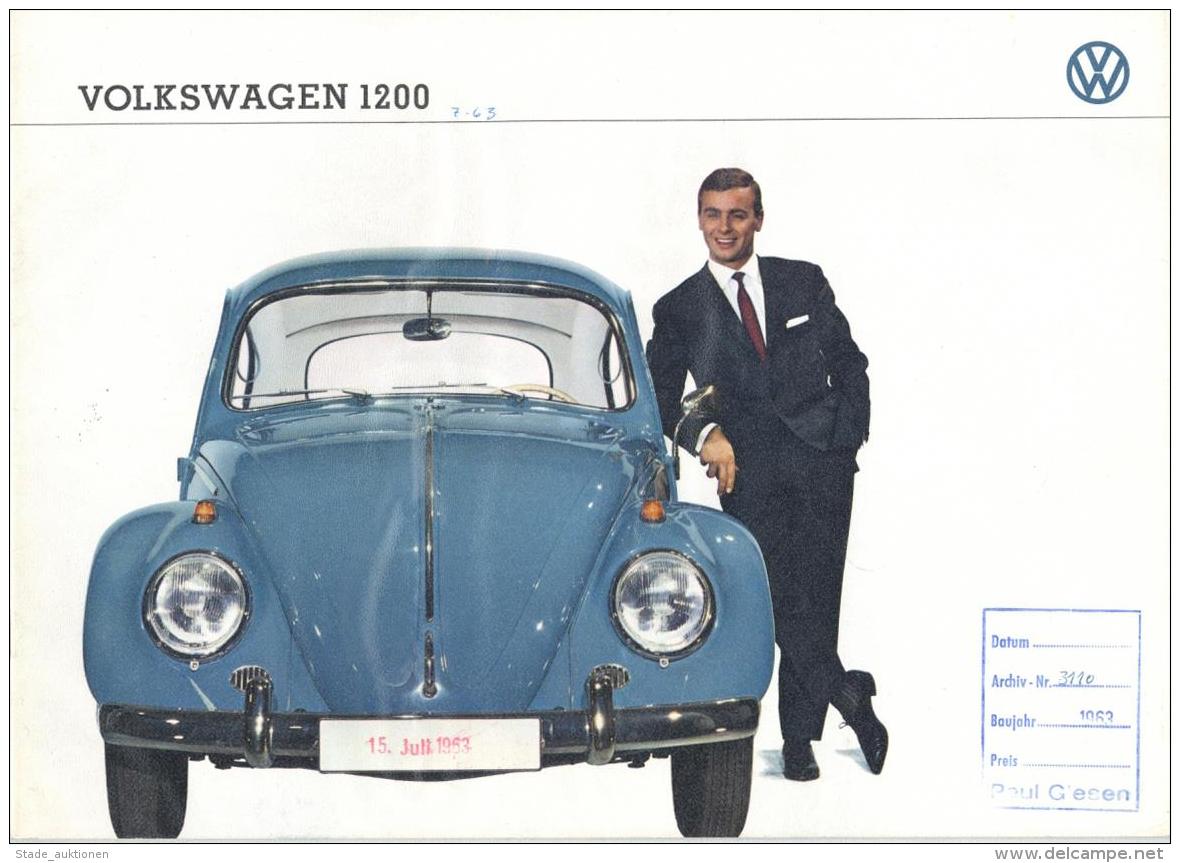 Auto VW 1200 Broschüre 1963 I-II - Unclassified