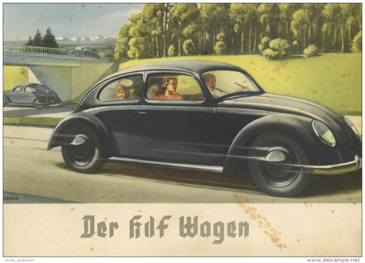 Auto VW Der KdF Wagen Werbebroschüre II (fleckig, Kl. Einrisse) - Unclassified