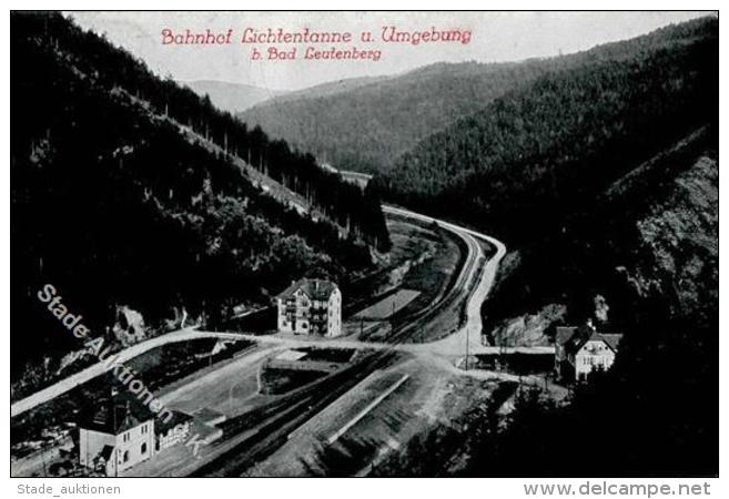 LICHTENTANNE B. Bad Leutenberg - Bahnhof, Bahnpost-o, I - Unclassified