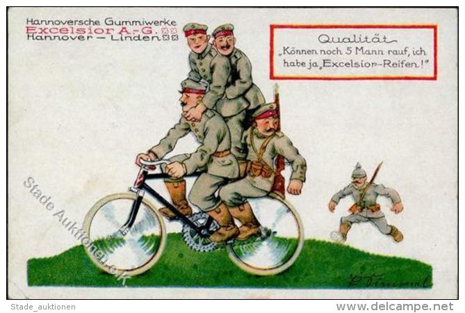 Fahrrad WK I Werbung Excelsior AG Hannoversche Gummiwerke I-II Publicite Cycles - Unclassified