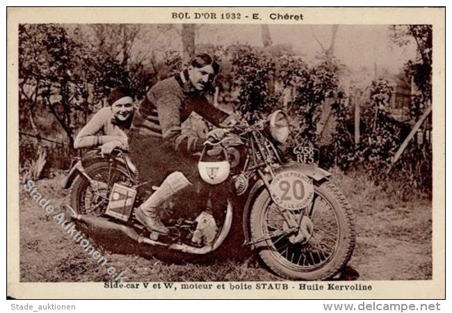 Motorrad Bol D'or 1932 Side Car V Et W Motor Staub I-II - Unclassified