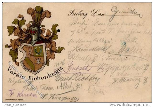 Studentika Verein Eichenkranz Freiberg 1902 I-II - Unclassified