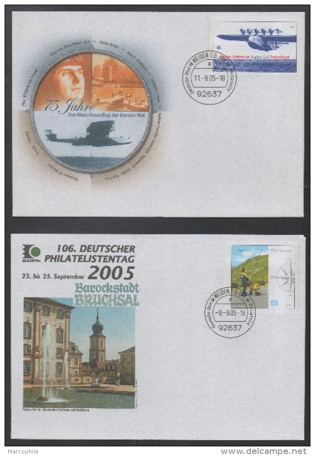 ALLEMAGNE / 2005 LOT DE 4 ENTIERS POSTAUX FDC / 2 IMAGES (ref 5501) - Covers - Used