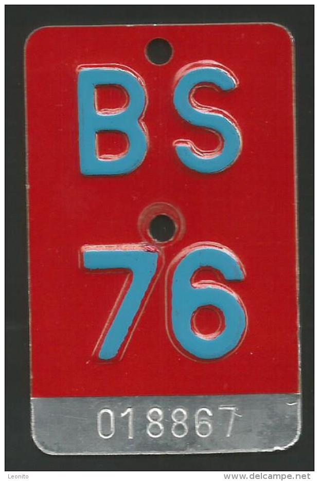 Velonummer Basel Stadt BS 76 - Plaques D'immatriculation