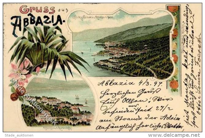 Opatija Kroatien Lithographie 1897 I-II - Croatia