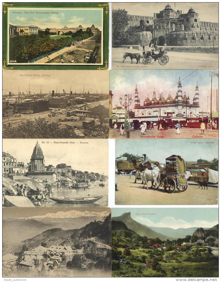 Indien 100 Ansichtskarten, Etliche Color, Z. T. Gelaufen I-II - Unclassified