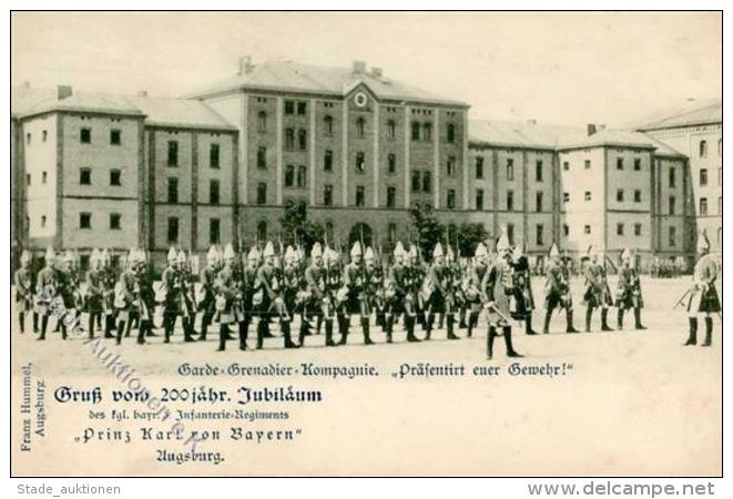 Privatganzsache Augsburg (8900) PP 15 D 13/04 200 Jähr. Jubiläum Des Kgl. Bayr. 3. Infanterie Regiments Prinz - Unclassified