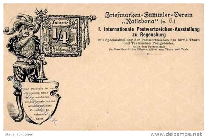 Privatganzsache Bayern PP7 D16 Regensburg I. Internationale Postwertzeichen Ausstellung Briefmarken Sammler Verein Ratis - Unclassified