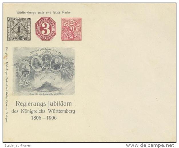 Württemberg, 1806-1906, Jubiläums-GAU (1. Und Letzte Marke), Ungebraucht, Im Rand Kleine Flecken I-II - Unclassified