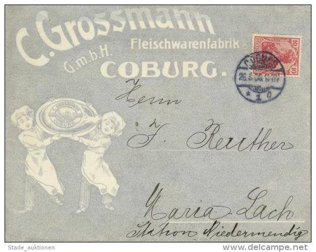 DR, 1906/16, 3 Illustr. Werbeumschläge Mit 10 Pf Germania (Brill Barmen, Dahm &amp; Halbach Düsseldorf, Sowie - Unclassified