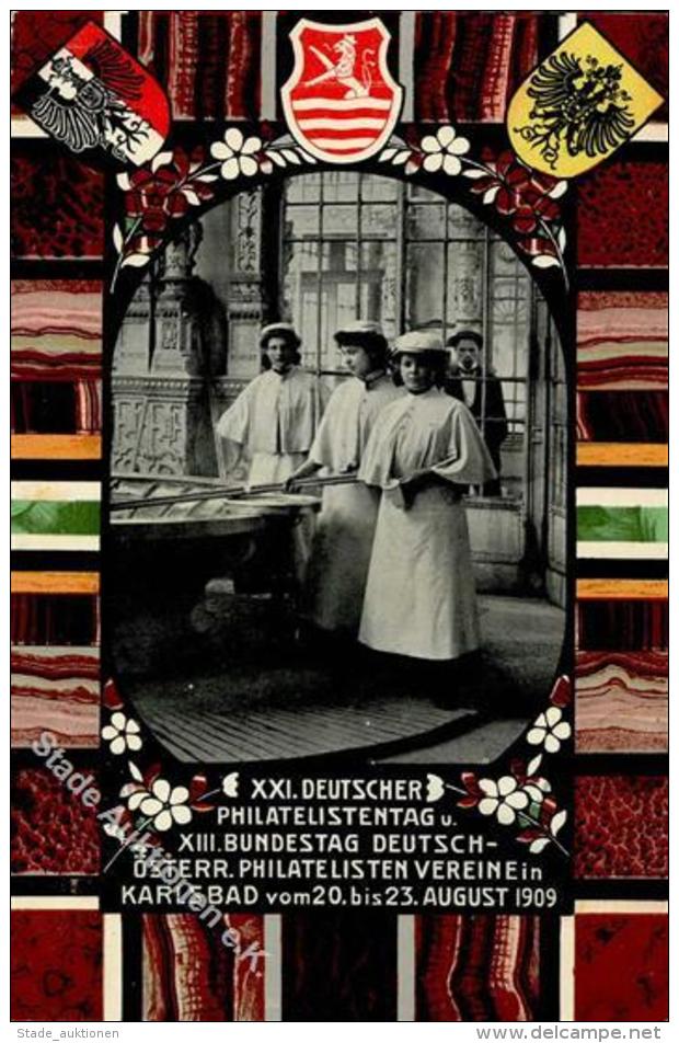 Ganzsache Karlovy Vary  Tschechien 10 U. 25 Heller 10 Heller XXI Deutscher Philatelistentag U. XIII Bundestag Deutsch &O - Unclassified